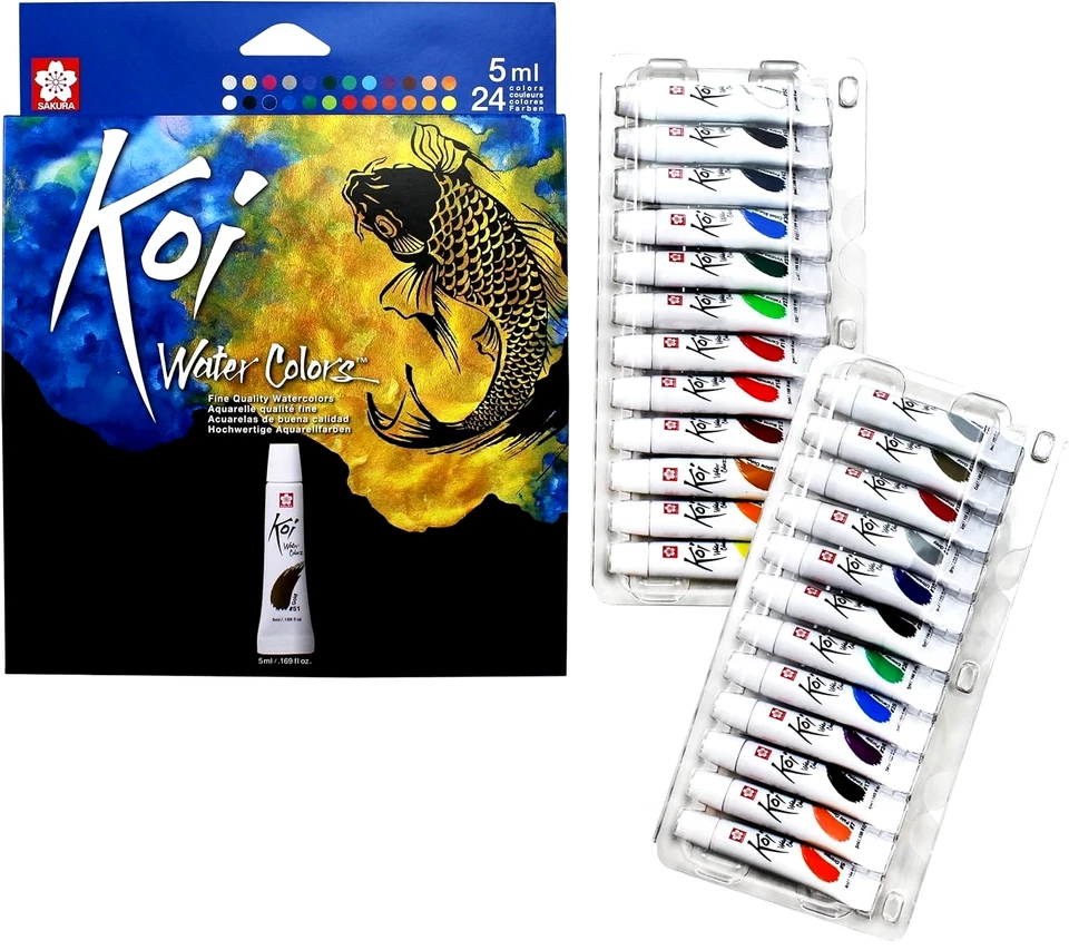 Акварельные краски Sakura KOI 24 шт. 5 мл #XMW5L-24 - Изображение 1 из 1