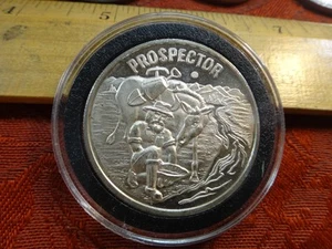 Prospector & Wagon 1 oz .999 argento tondo - senza riserva - Foto 1 di 3