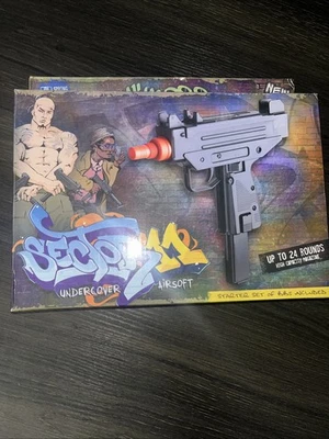 Crosman Airsoft Spring Power 6mm UZI 230 FPS Holds 24 Rounds Sector 11 Witness - Image 1 of 4