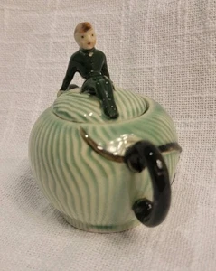 Sugar Bowl Jack And The Beanstalk Pixie Elf L Batlin And Sons Lidded Handles Vtg - Picture 1 of 10