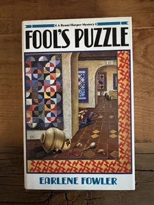 Earlene Fowler / FOOL'S PUZZLE 1st Edition 1994 - Imagen 1 de 3