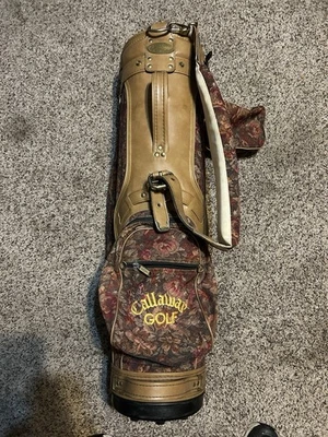 Vintage Callaway Woman’s Floral Pattern Golf Bag With Shoulder Strap And Pockets - Image 1 of 4