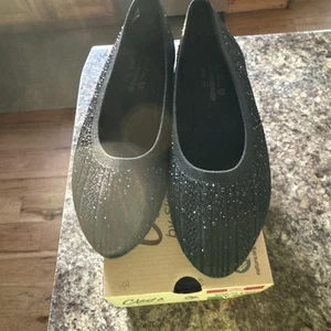 Skechers Cleo 2.0 Vegan Recycled Knit Sparkle Flats Glitzy Daze Black - Picture 1 of 4
