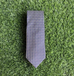 Corbata Polo Ralph Lauren Hombre Azul Marino y Amarillo Seda Negocios Profesional Formal - Imagen 1 de 6