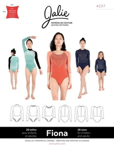 Jalie Paper Sewing Pattern 4237 Fiona Raglan Leotards - Picture 1 of 2