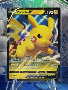 2021 Pokemon Pikachu V #SWSH061 SWSH Black Star Promo Pikachu Box TCG - Bild 1 von 2
