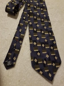 Corbata de seda azul/verde Zylos de George Machado - seda italiana hecha en EE. UU. - Imagen 1 de 4