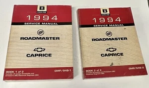 1994 Buick Roadmaster Chevrolet Caprice Complete Set Service Manuals Volume 1&2 - Bild 1 von 7