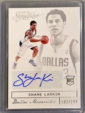 2013-14 Panini Signatures SHANE LARKIN Rookie RC Auto Mavericks #37 103/199