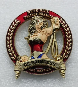 NYPD Girl Perfect Mixture Of Princess & Warrior Challenge Coin - Picture 1 of 2
