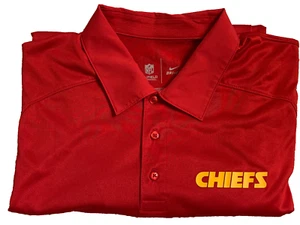 Kansas City Chiefs Nike NFL Ropa Sobre el Campo Dri-Fit Polo Para Hombre Rojo Pequeño - Imagen 1 de 9