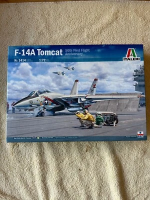 ESCI Italeri F-14A Tomcat 50th First Flight Anniversary 1:72 Scale No. 1414 - Image 1 of 4