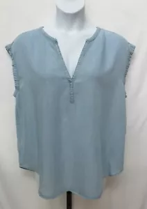 GAP Damen Gr. XL ärmellose Bluse mit V-Ausschnitt. - Bild 1 von 8