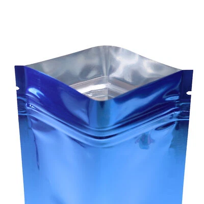 Flat Double Sided Royal Blue Mylar QuickQlick™Bag -Multiple QTY 6x9cm(2.4x3.5in) - Image 1 of 4