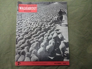 #NN. WALKABOUT MAGAZINE DECEMBER 1955, GREAT AUTOMOBILIA ADVERTISEMENTS etc - Picture 1 of 1