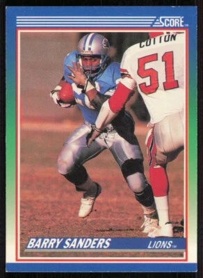 1990 Score #20 Barry Sanders - Image 1 of 2