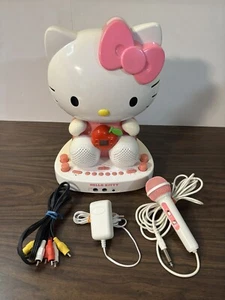 Hello Kitty 2013 Karaoke Machine/CD Player/Camera/video & MicPower Cord/ Tested - Picture 1 of 11