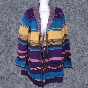 WRANGLER Western Southwestern Aztec Concho Cardigan Sweater SIZE XXL - Picture 1 of 14