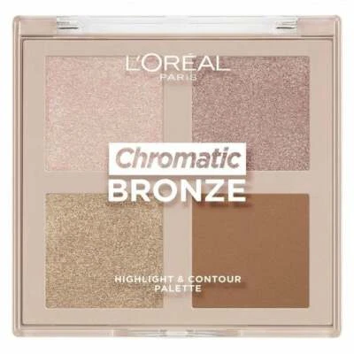 L'Oreal Chromatic Bronze Highlight & Contour 4 in1 Palette - 10g - Image 1 of 2