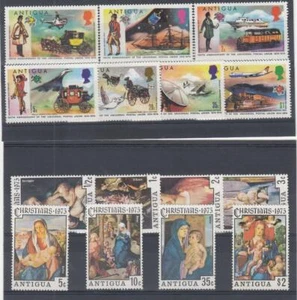 Antigua (MM146,A) # 334-340,394-401 Sehr guter Erhaltungszustand MH VARc 1974 UPU 100TH. /1975 - WEIHNACHTEN - Bild 1 von 1