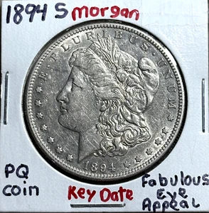 1894-S MORGAN SILVER DOLLAR 🌟High Quality Coin🌟Rare Key Date🌟( SEE VIDEO) - Picture 1 of 9