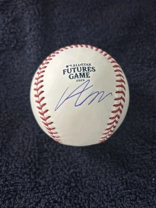 AIDAN MILLER SIGNED AUTOGRAPHED OML 2024 FUTURES GAME BASEBALL JSA COA PHILLIES - Picture 1 of 4