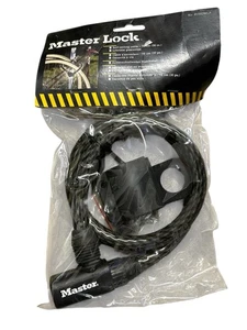Master Lock Barrel Keyed Bicycle Steel Cable Lock 2-1/2 Foot X 5/8" Thick - Picture 1 of 2
