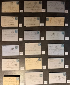 🦬 Konvolut 18 Briefe mit Nr. 14,22, 29 und 60 mit Los. PC gut lesbar🦬 - Bild 1 von 19