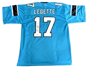 Von Xavier Legette signiertes Carolina Panthers Football Trikot #17 Beckett Echtheitszertifikat XL - Bild 1 von 8
