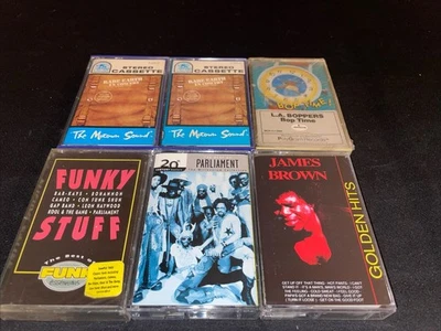 Funk lot 15 tapes Parliament James Brown Rare Earth sealed Otis Redding ike tina - Image 1 of 4