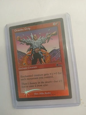 MTG✨GRANITE GRIP FOIL✨Urza’s Legacy Common ENCHANTMENT 1993-1999  - Image 1 of 2