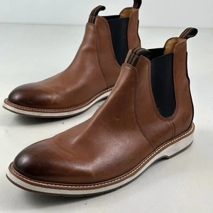New Cole Haan Morris Chelsea Boots Men's 12 M Brown Leather Shoes Casual C33459 - Picture 1 of 14