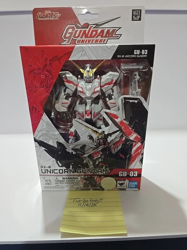 BANDAI - Gundam Universe GU-03,  RX-0 Unicorn Gundam NEW & SEALED (NIB)  - Image 1 of 1