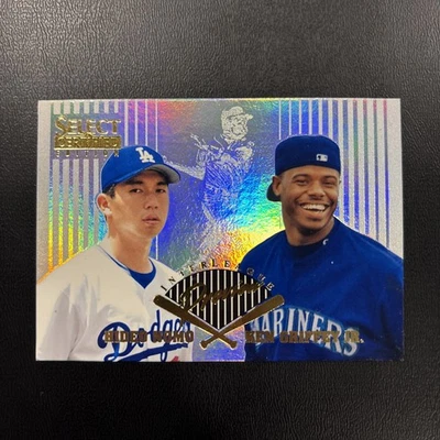 1996 Select Certified Edition Inter-League Preview Hideo Nomo /Ken Griffey Jr #1 - Image 1 of 2