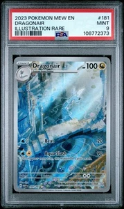 2023 POKEMON MEW EN-151 ILLUSTRATION RARE #181 DRAGONAIR PSA 9 - Picture 1 of 3