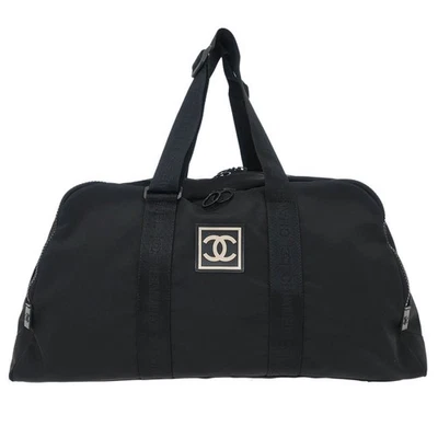 Chanel Black Nylon Sport Line Duffle Gym Handbag AQ00292 - Image 1 of 4