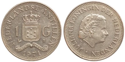 Antillas Neerlandesas - 1 florín 1971 - Juliana Foto 1 de 3