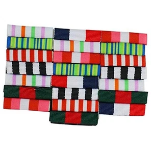  Militär Kampfmedaille Bänder - Vorgetäuschte Armee Kriegsheld Kostüm Zubehör  - Bild 1 von 7