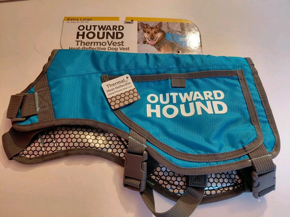 Outward Hound Dog ThermoVest Heat-Reflective Thermo Vest XL Blue  NEW - Image 1 of 2