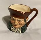 1930's Royal Doulton Mini Old Charlie Toby Jug 2 1/4" tall Crown & Lion Stamp