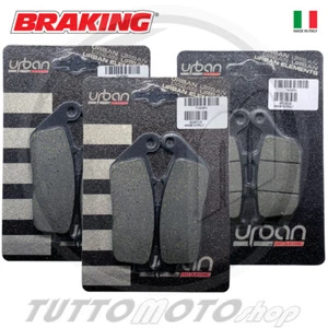 KIT PASTIGLIE FRENO BRAKING HONDA HORNET 600 2002 2003 2004 ANTERIORI+POSTERIORI - Foto 1 di 4