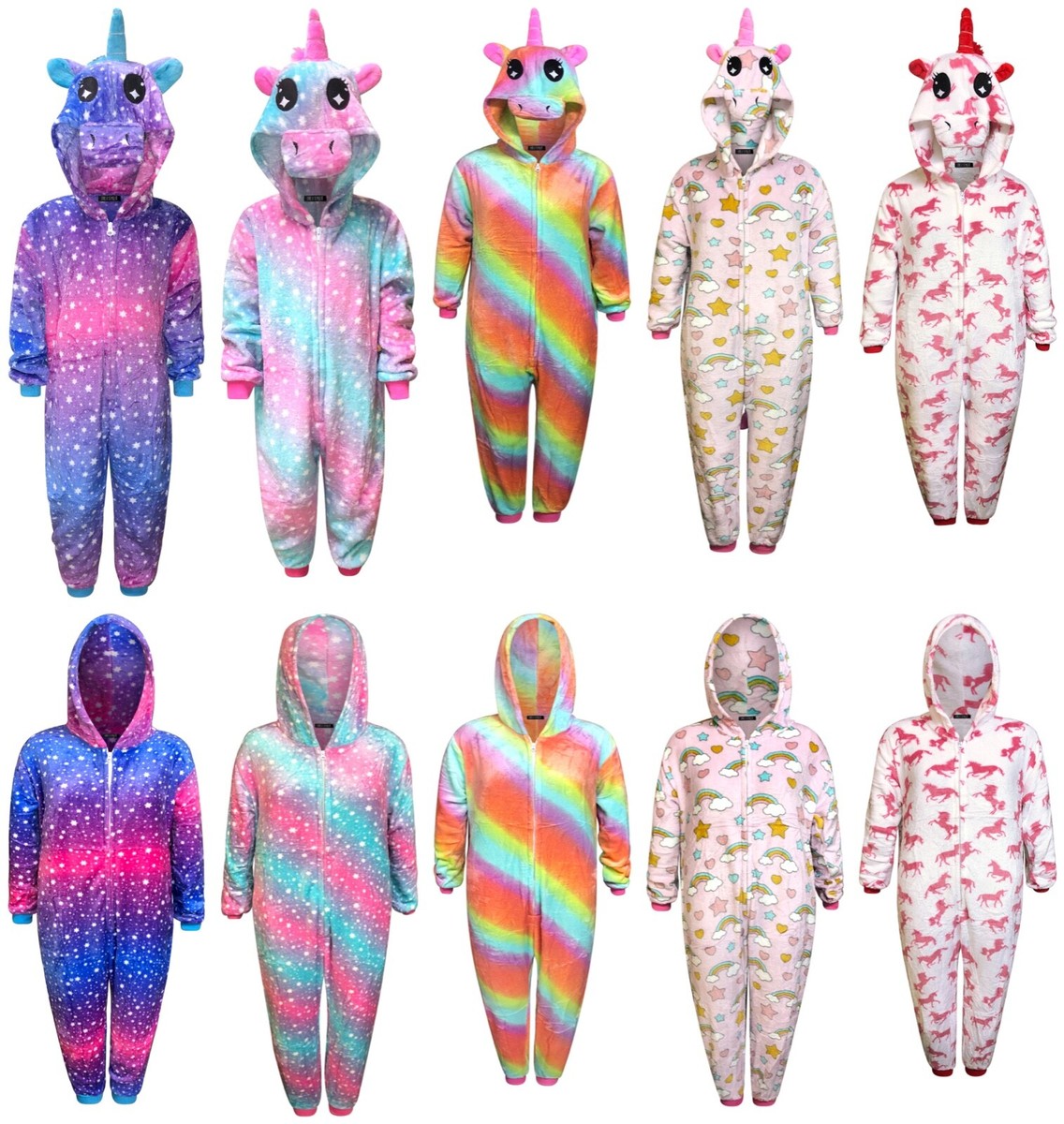 Pigiama Bambina Unicorno | Set Maglietta Manica Lunga E Pantaloni | Cotone Morbido | Tema Sogni E Arcobaleni - Foto 11
