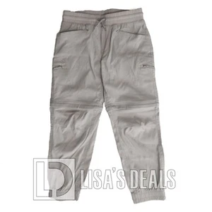 New Boys YOUTH Eddie Bauer CONVERTIBLE JOGGER TAN GRAY NAVY S 7/8 - Picture 1 of 13