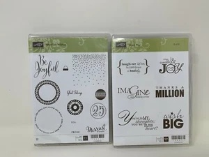 Stampin Up! Merriest Wishes Glad Tidings Be Joyful Snow Christmas & word Play 2 - Picture 1 of 2