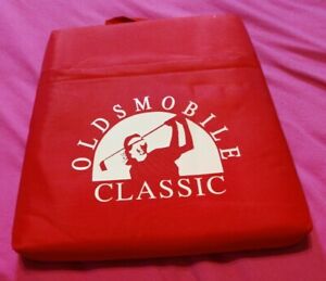Oldsmobile Classic Seat Cushion Golf Themed Red 14X12 