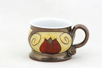 Taza de café espresso, taza de cerámica, taza de cerámica lanzada con rueda, taza de café hecha a mano, café Foto 1 de 4