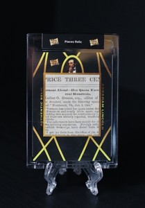 2022 Pieces of the Past Dual Relic Abraham Lincoln Martin Luther King Jr. DJR-5