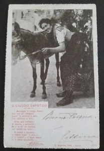 1901 O Ciuccio Capotico - costumi napoletani ed. Russo (viaggiata) - Picture 1 of 2