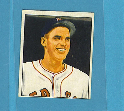 1950 Bowman Baseball #188 Earl Johnson, Red Sox (EX) EO1 - Image 1 of 2