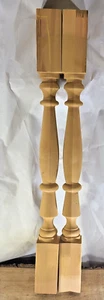 ¿Cedro vintage? Lote de 2 balaustres de husillo de madera torneada 30 x 2 1/2 pulgadas - Imagen 1 de 7